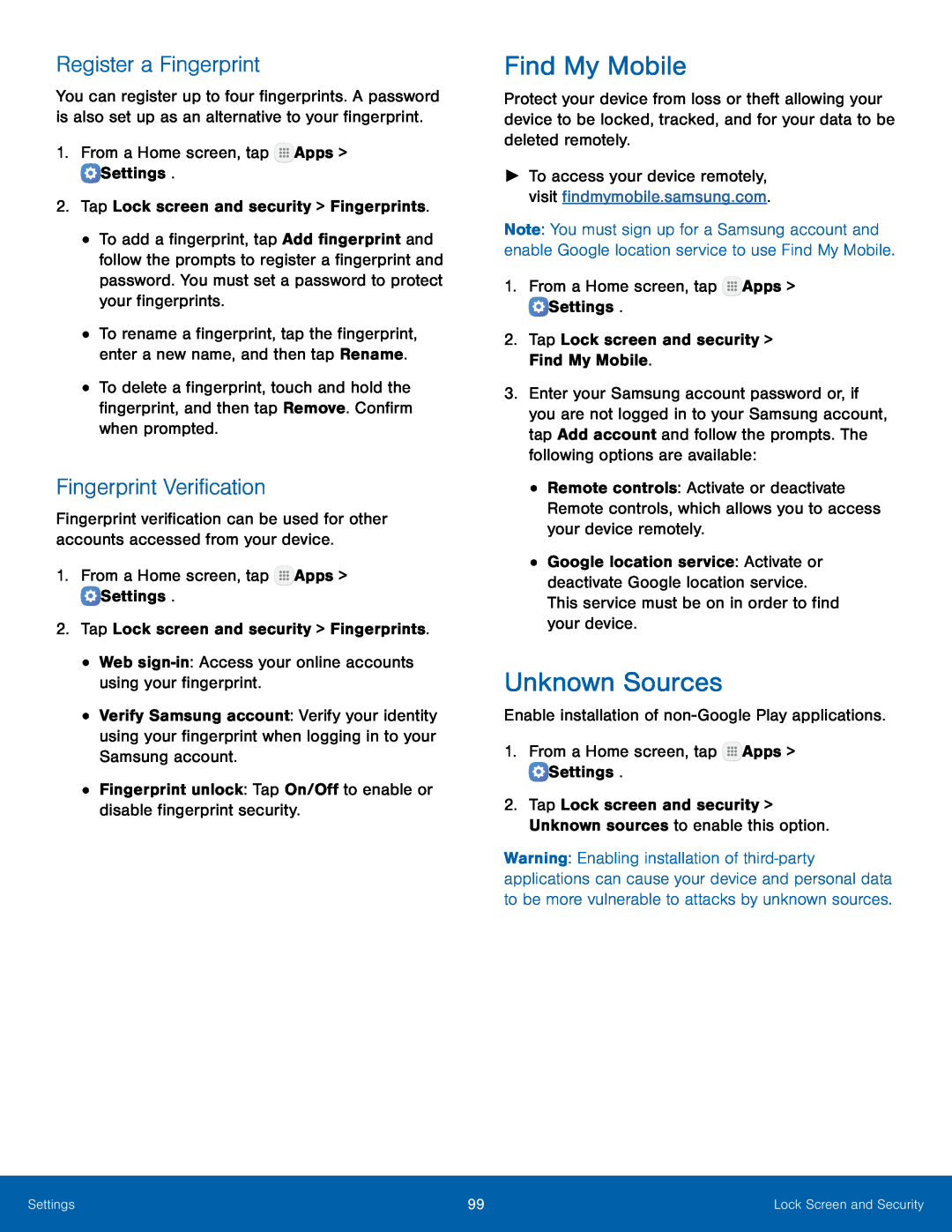 Register a Fingerprint Fingerprint Verification