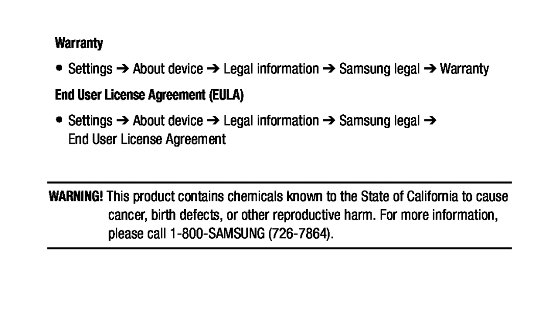 End User License Agreement (EULA) Galaxy Tab S2 8.0 Wi-Fi