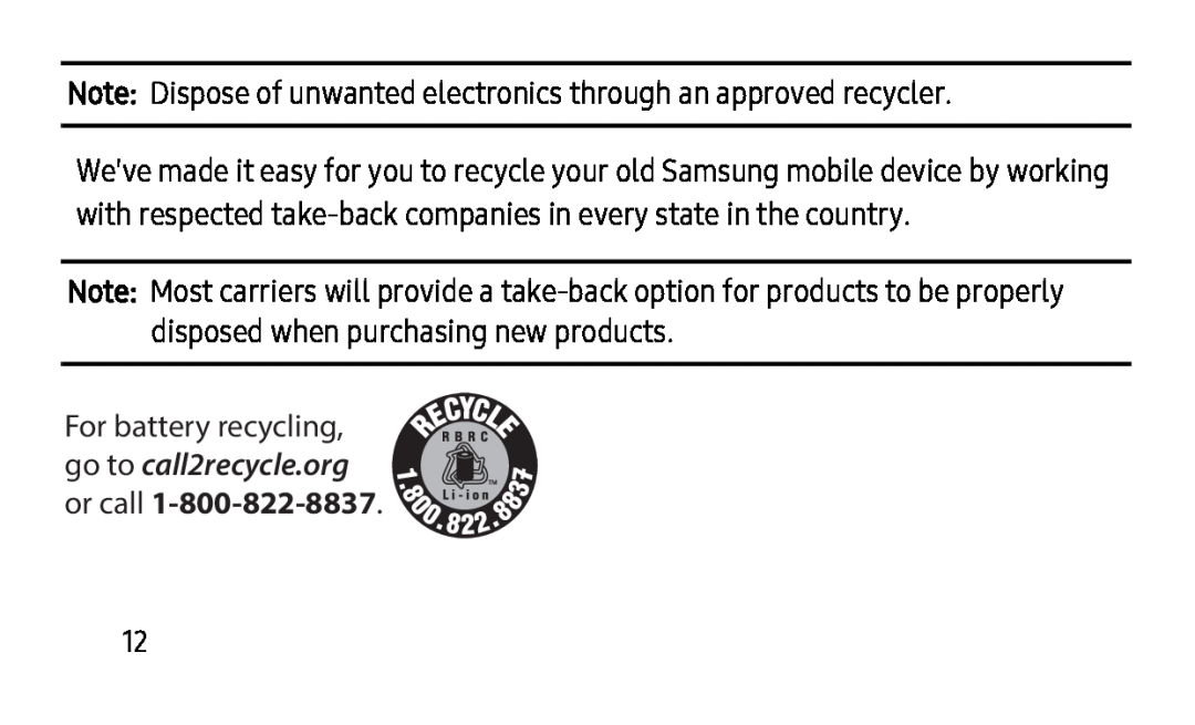 call2recycle.org Galaxy Tab S2 8.0 Wi-Fi