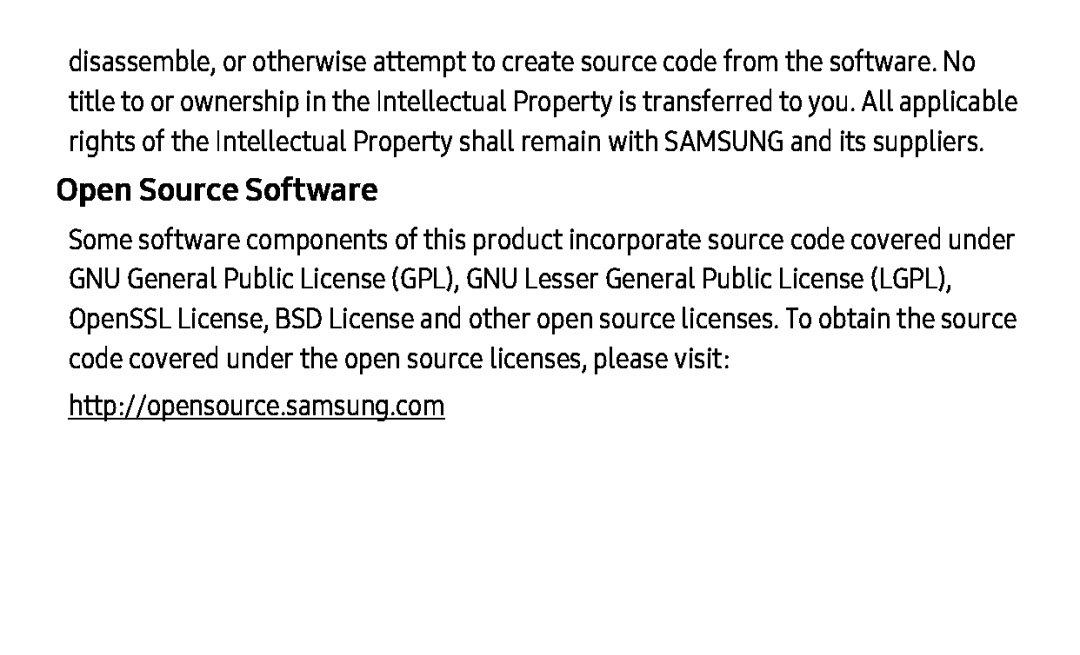 Open Source Software Galaxy Tab S2 8.0 Wi-Fi