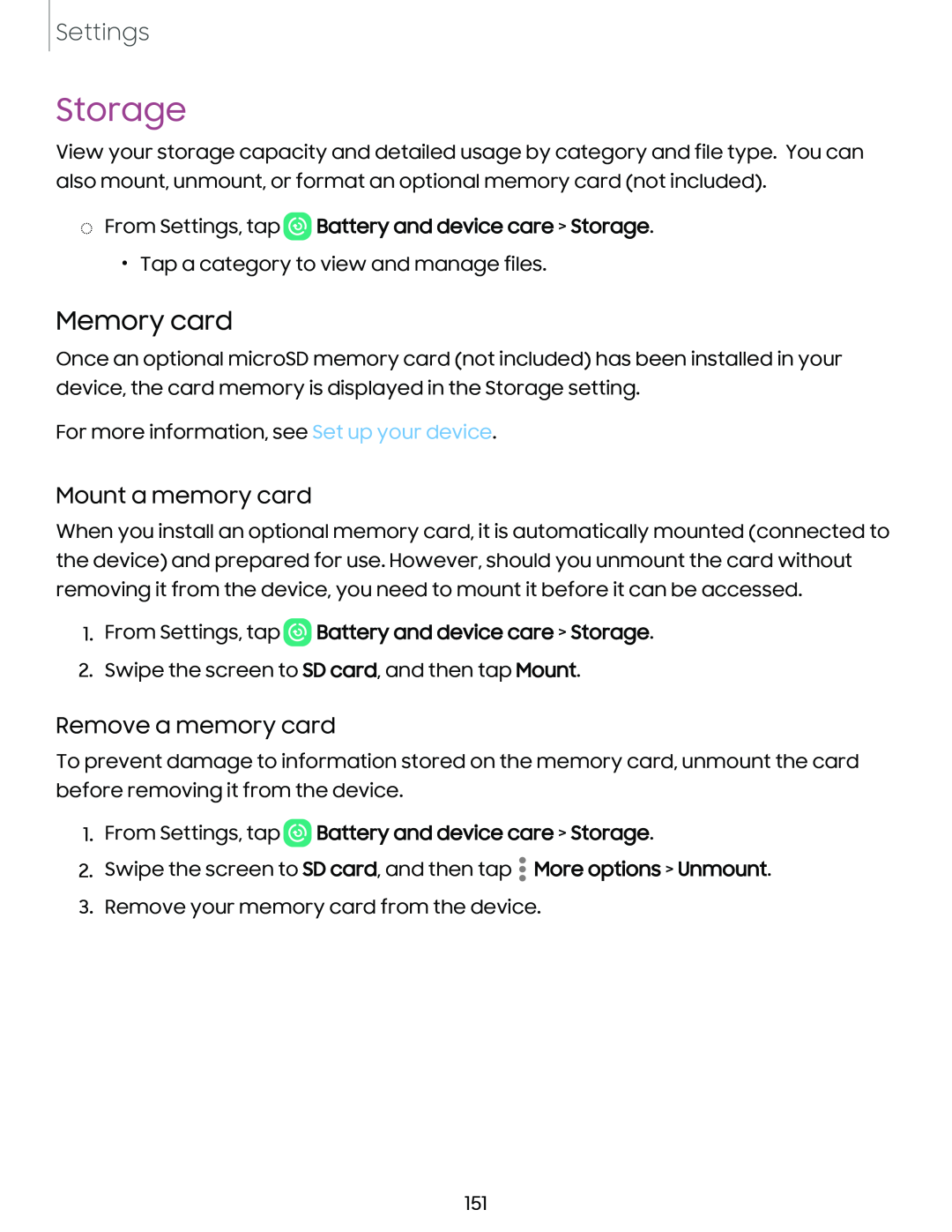 Mount a memory card Galaxy S10 AT&T