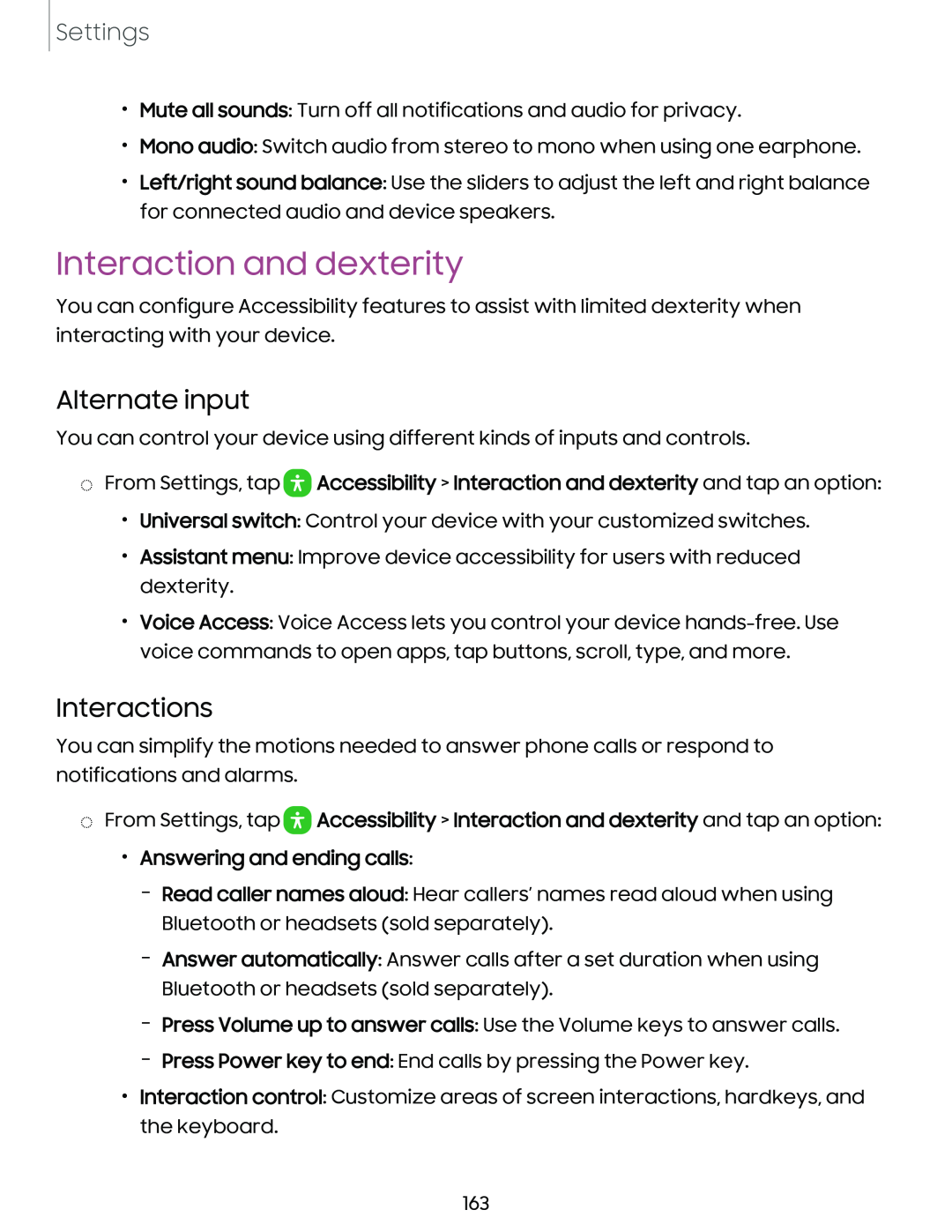 Interaction and dexterity Galaxy S10 AT&T