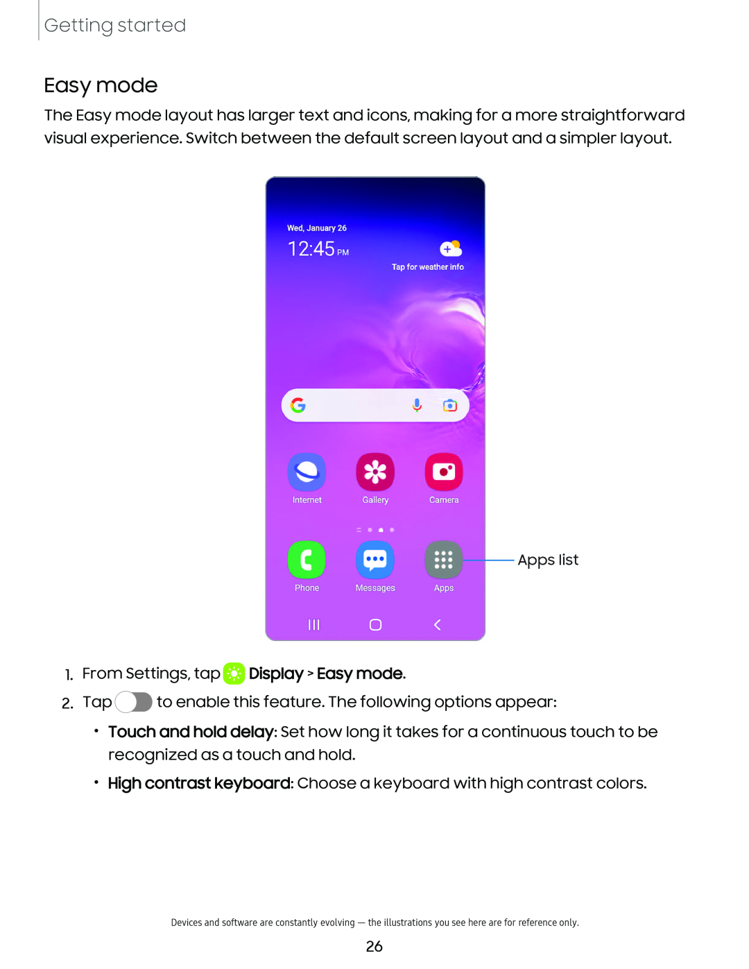 Easy mode Galaxy S10 AT&T