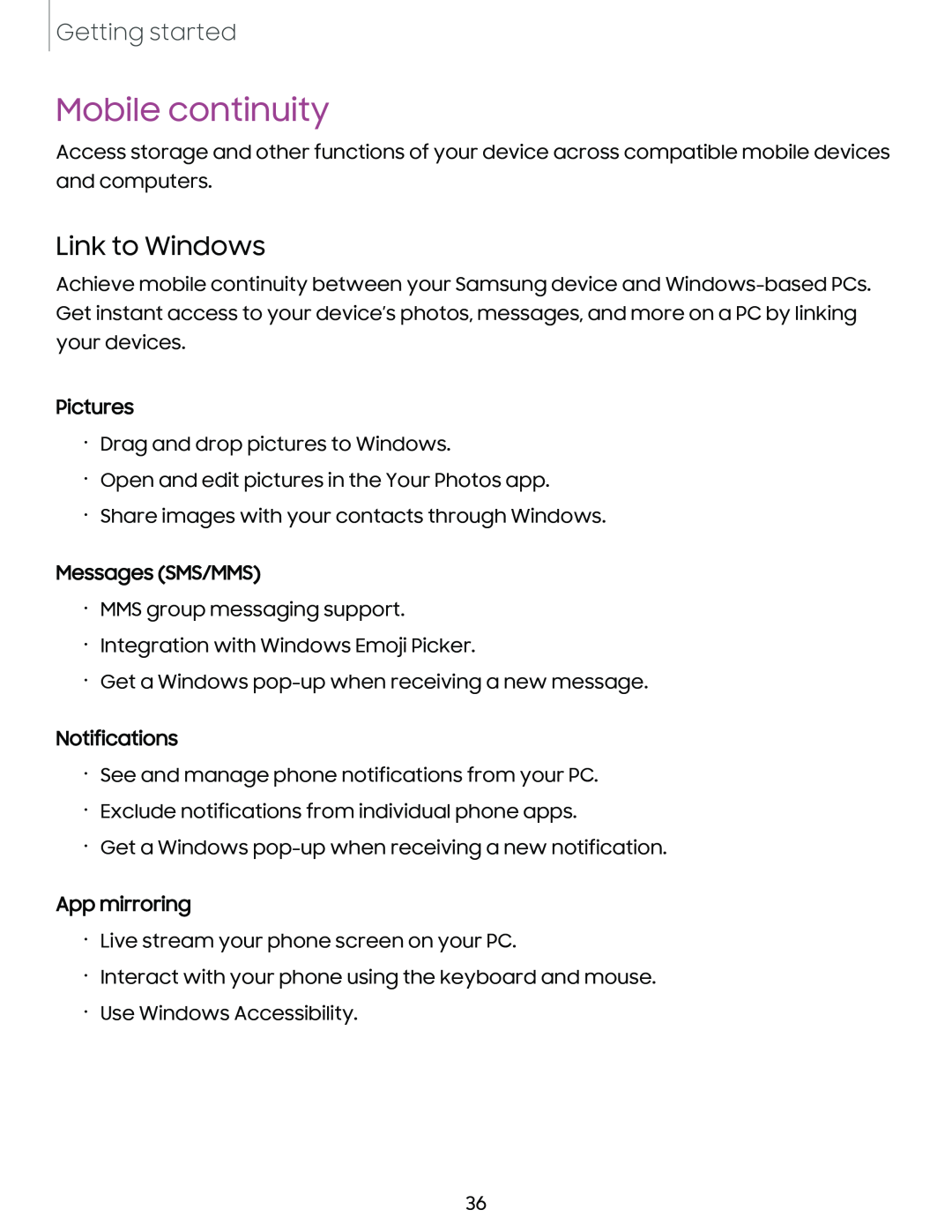 Mobile continuity Galaxy S10 AT&T