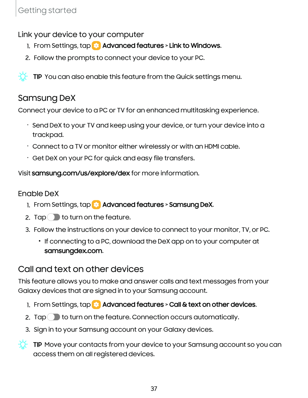 Link your device to your computer Galaxy S10 AT&T