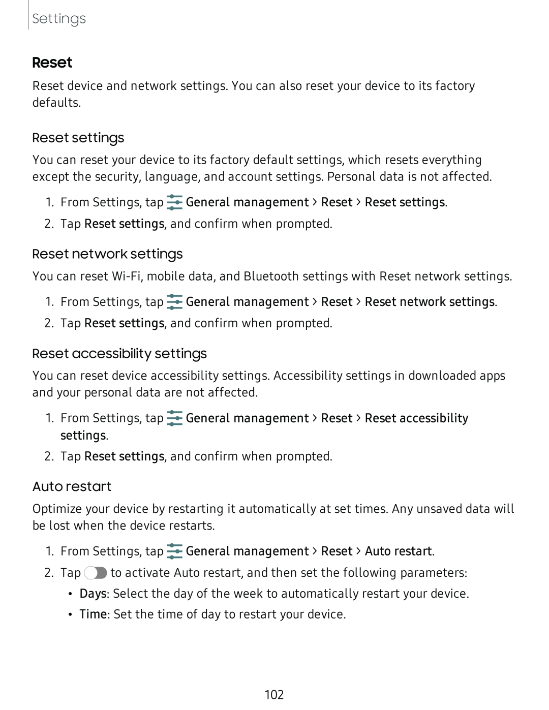 Reset Galaxy Tab A 10.5 Verizon