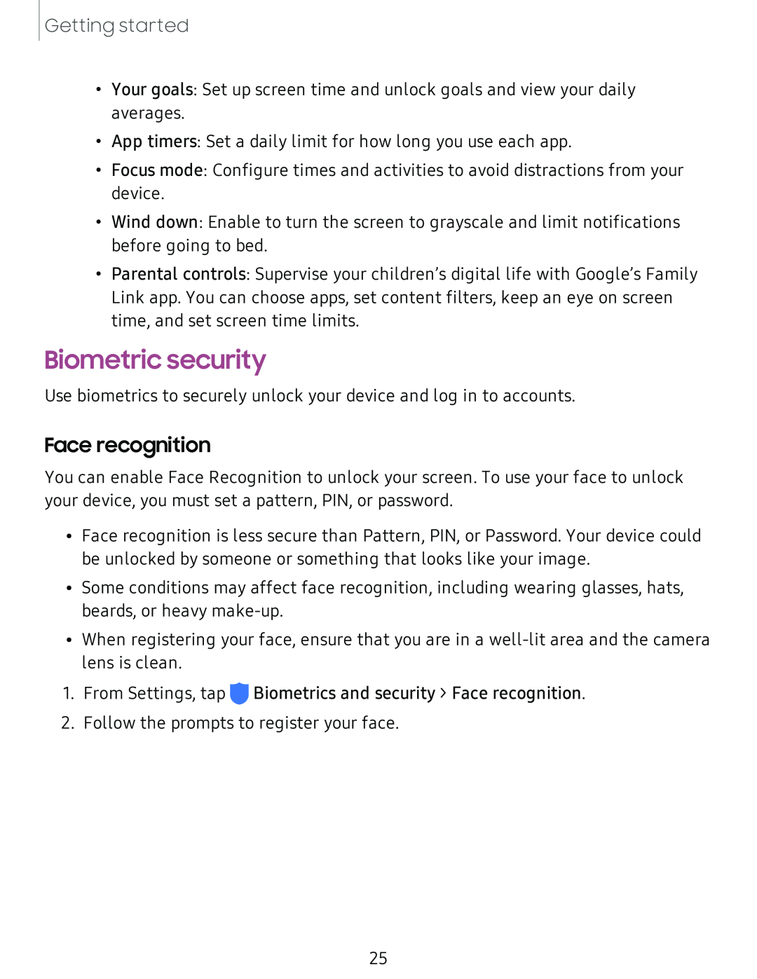 Face recognition Biometric security