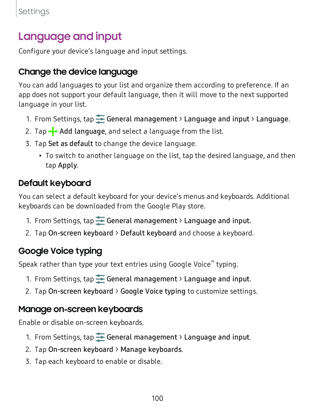 Change the device language Galaxy Tab A 10.5 Sprint