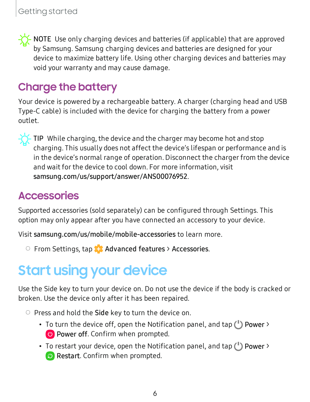 Charge the battery Galaxy Tab A 10.5 Sprint