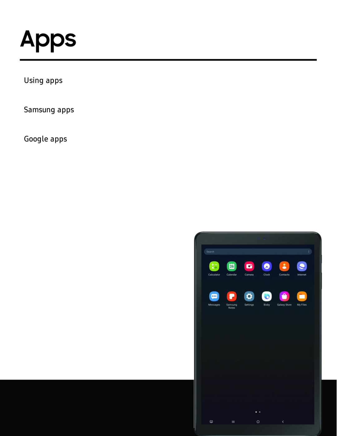 Apps Galaxy Tab A 10.5 Sprint