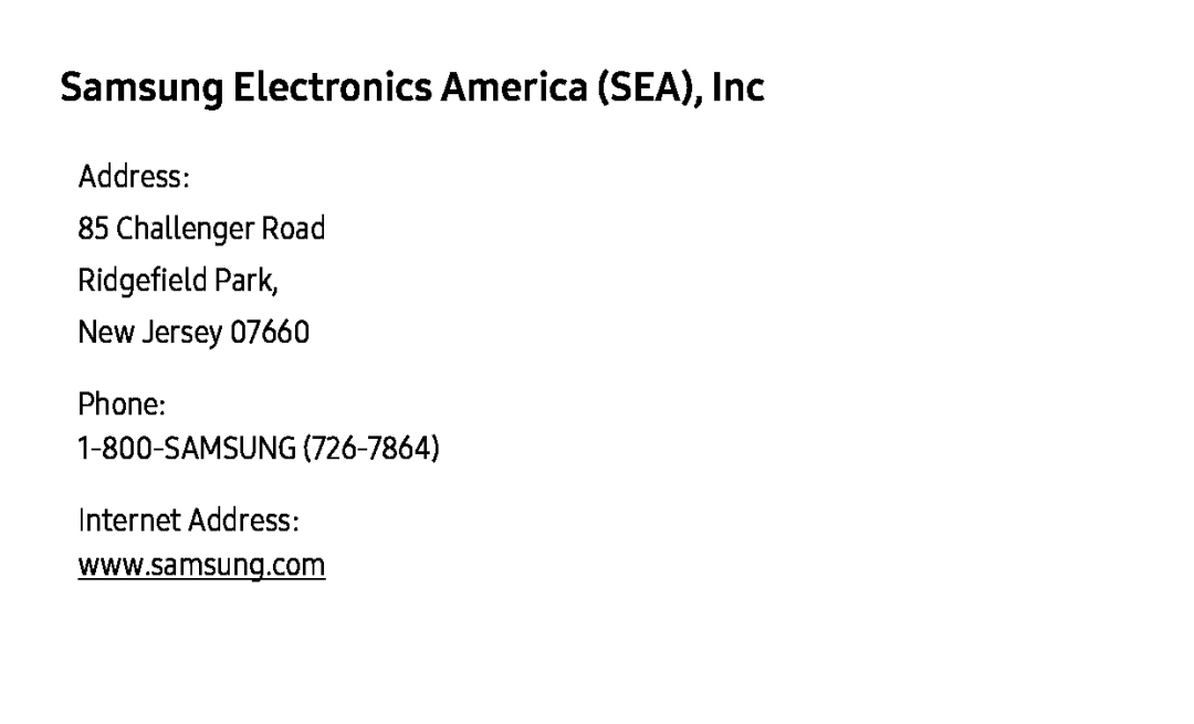 Samsung Electronics America (SEA), Inc