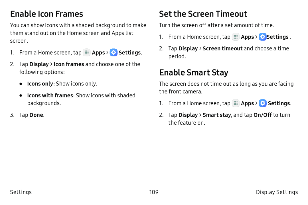 Set the Screen Timeout Galaxy Tab A 10.5 Wi-Fi