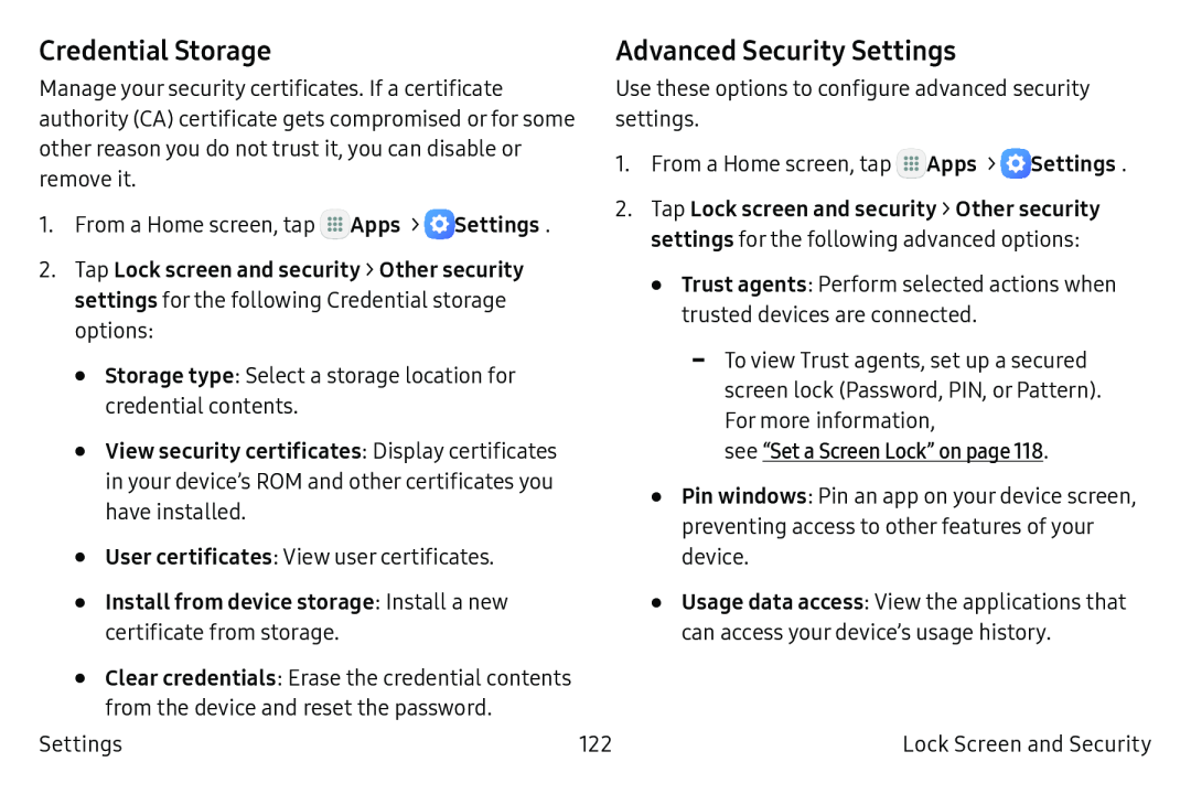 Credential Storage