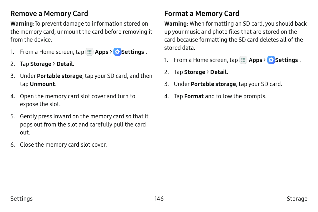 Format a Memory Card Galaxy Tab A 10.5 Wi-Fi