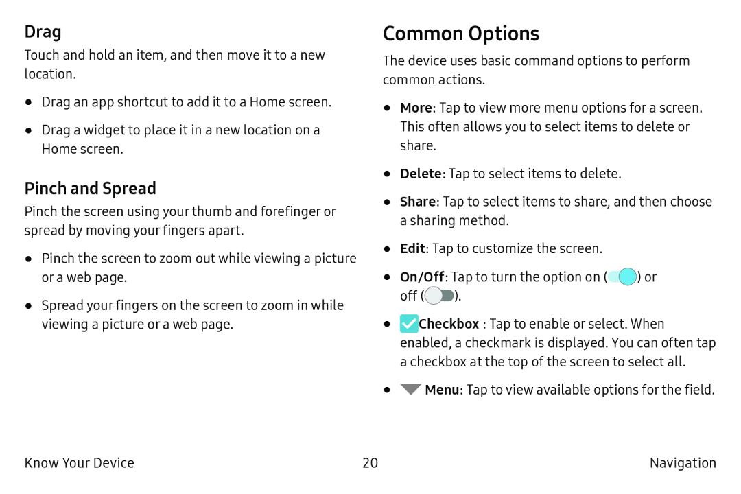 Common Options Galaxy Tab A 10.5 Wi-Fi