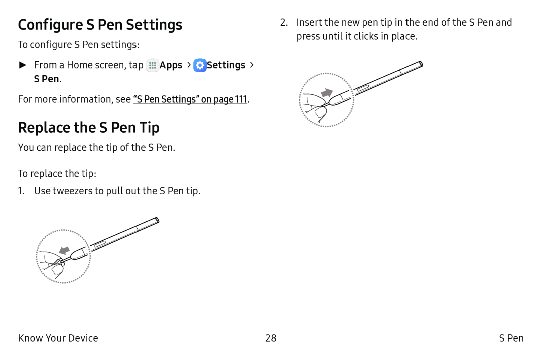 Replace the S Pen Tip Galaxy Tab A 10.5 Wi-Fi