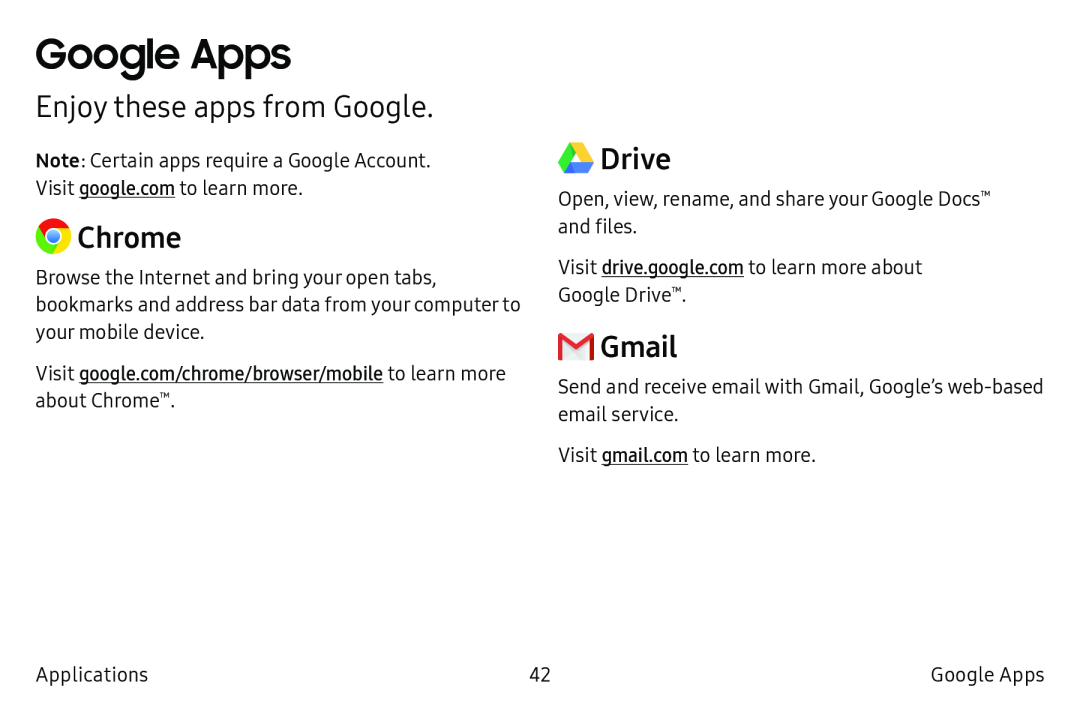 Enjoy these apps from Google Chrome