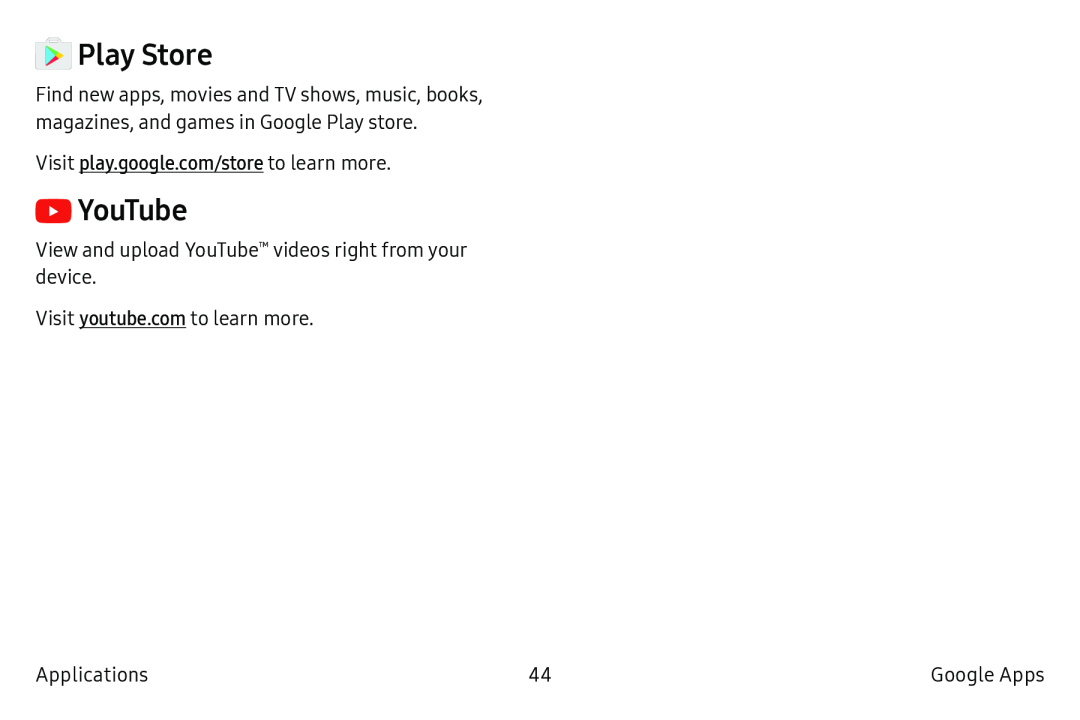 Play Store YouTube