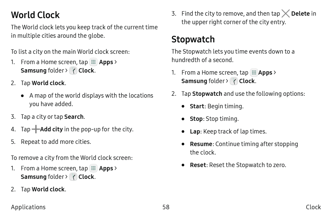 World Clock Stopwatch