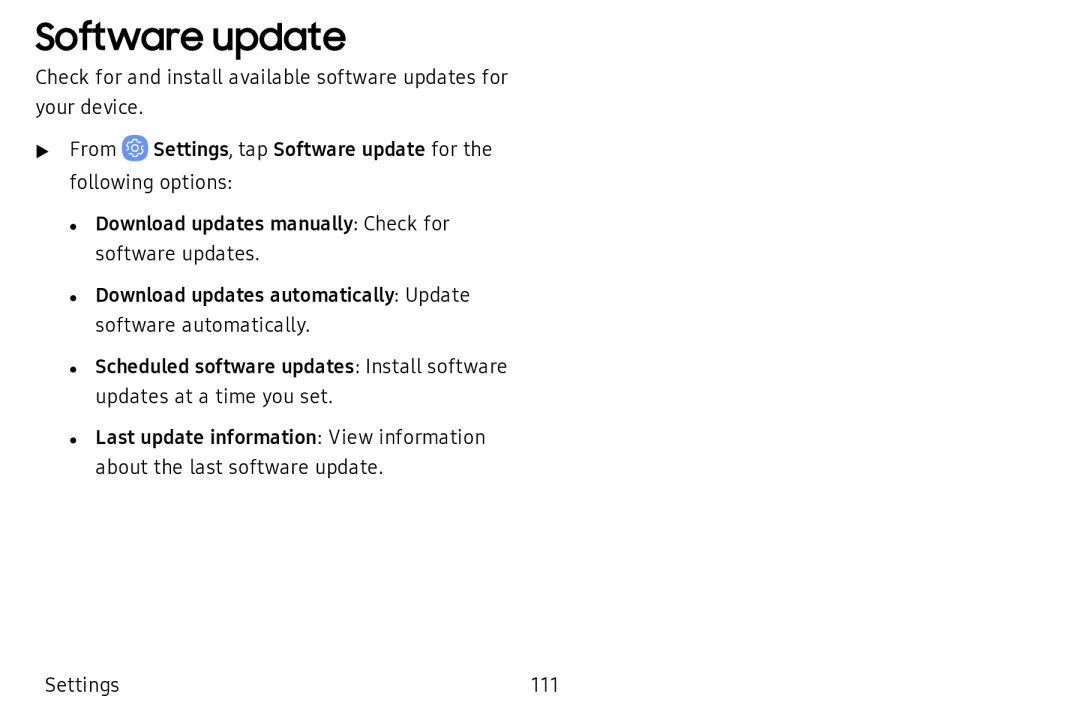 Software update