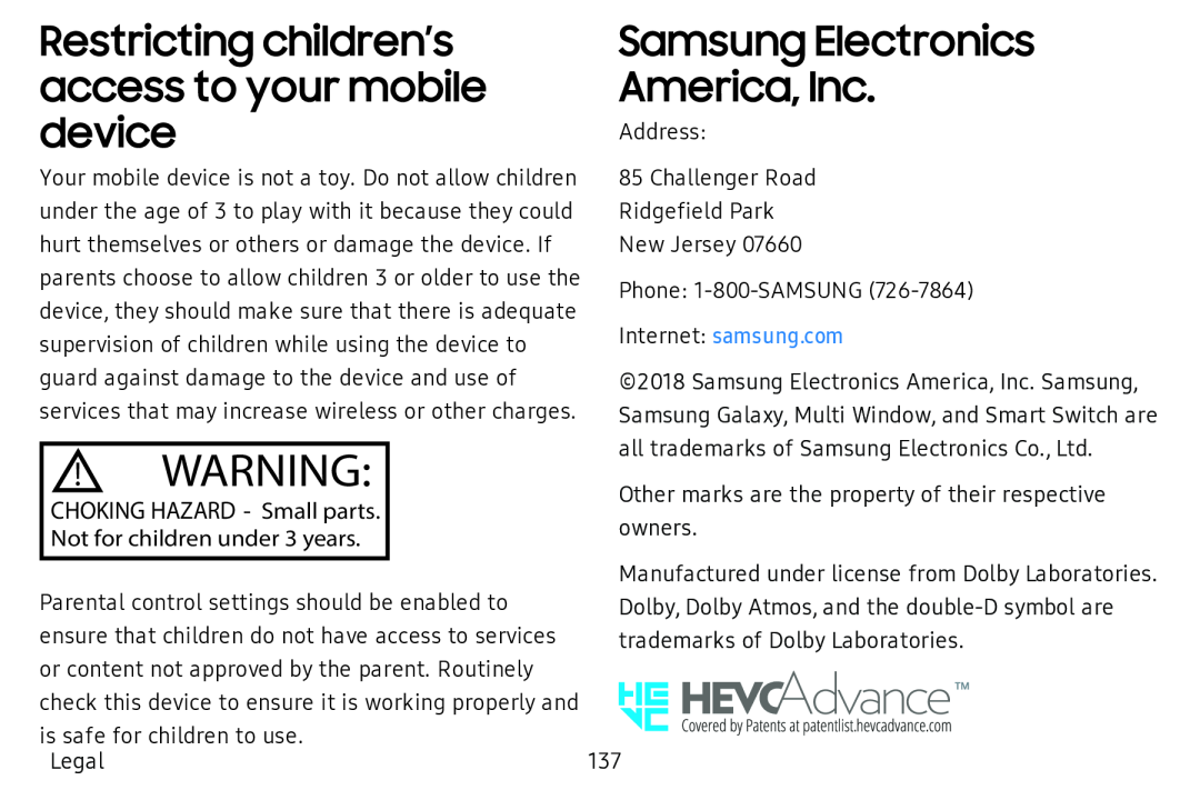 Restricting children’s access to your mobile device Samsung Electronics