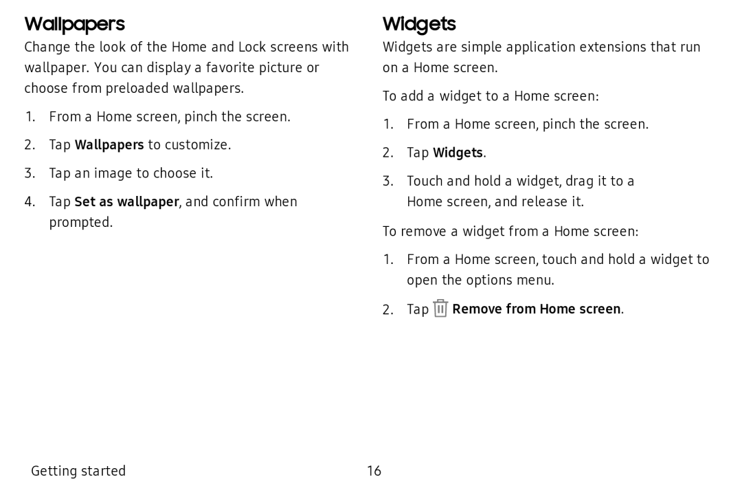 Widgets Galaxy Tab A 10.5 Wi-Fi