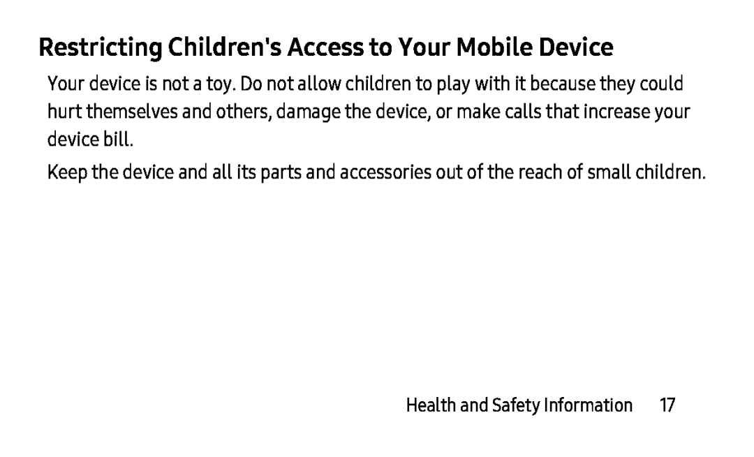 Restricting Children's Access to Your Mobile Device Galaxy Tab A 10.5 Wi-Fi