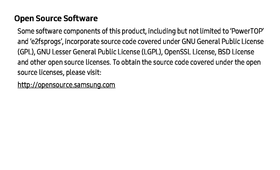 Open Source Software Galaxy Tab A 10.5 Wi-Fi
