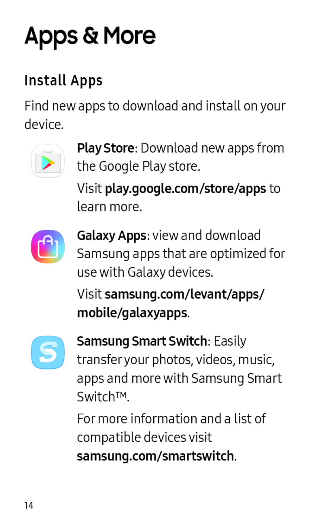 Install Apps Apps & More