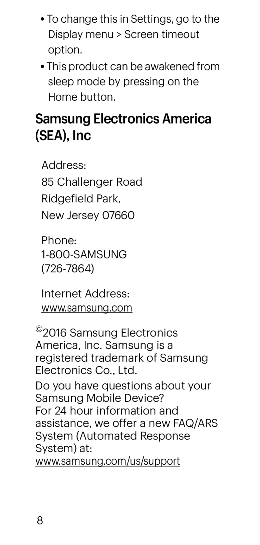 Samsung Electronics America (SEA), Inc Galaxy Tab A 10.1 Sprint