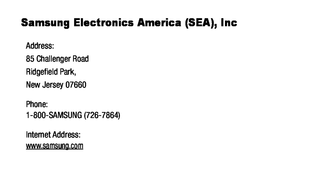 Samsung Electronics America (SEA), Inc