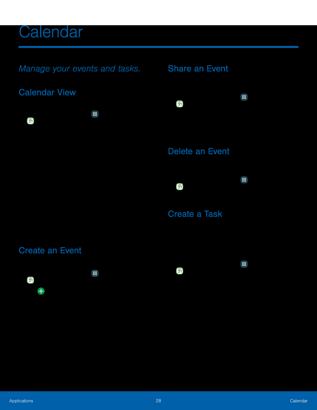 Create an Event Galaxy Tab A 7.0 Wi-Fi