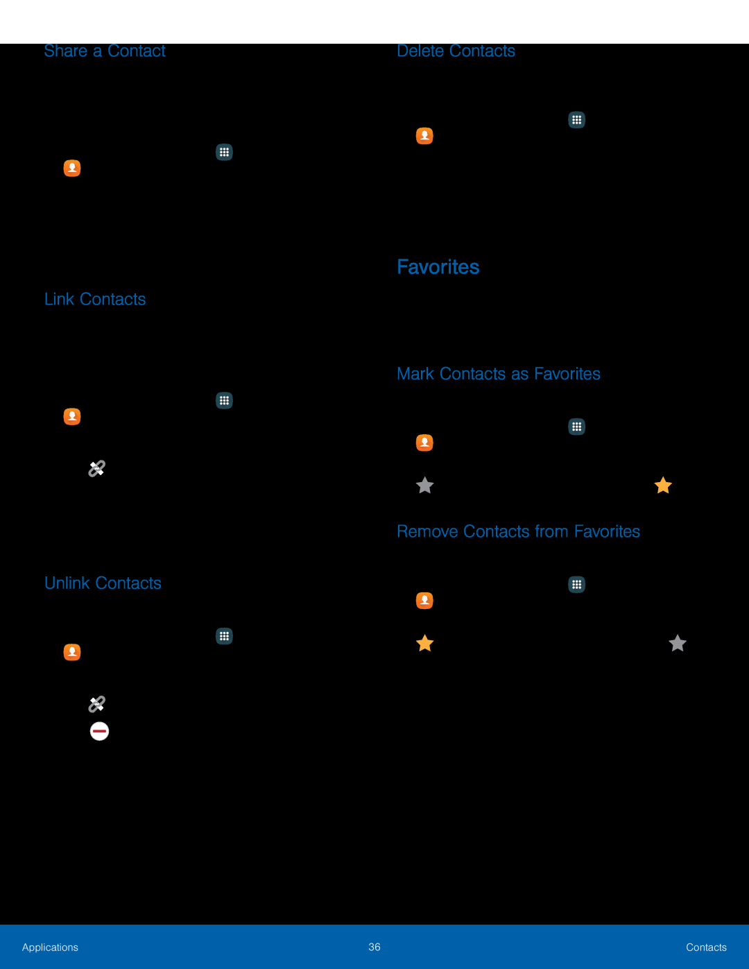 Mark Contacts as Favorites Galaxy Tab A 7.0 Wi-Fi