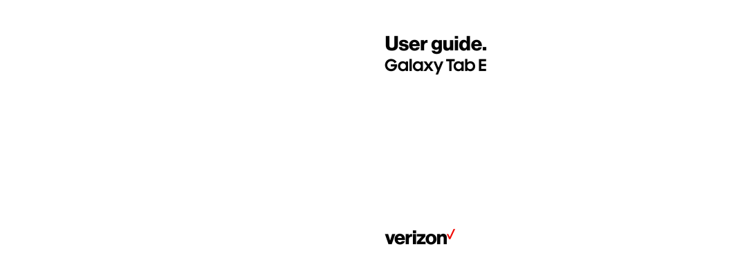 verizon Galaxy Tab E 9.6 Verizon