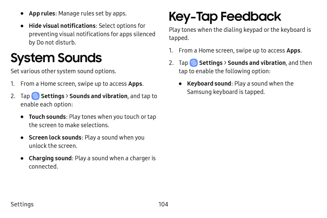 Key-TapFeedback Galaxy Tab E 9.6 Verizon