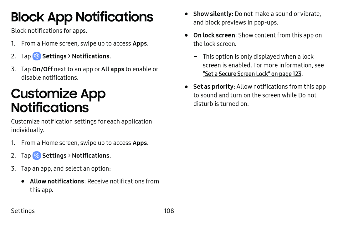 Block App Notifications Customize App