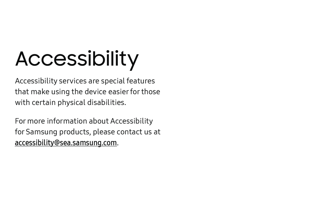 Accessibility Galaxy Tab E 9.6 Verizon