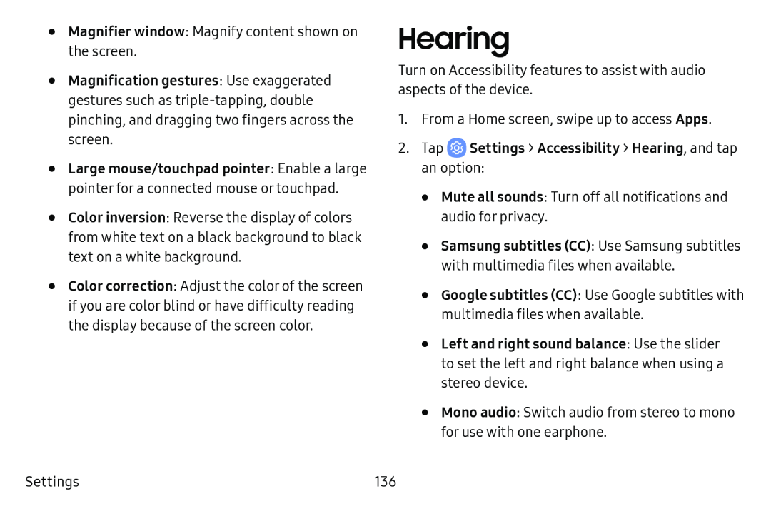 Hearing Galaxy Tab E 9.6 Verizon