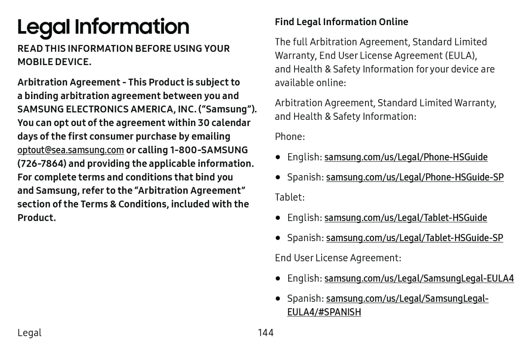 Legal Information