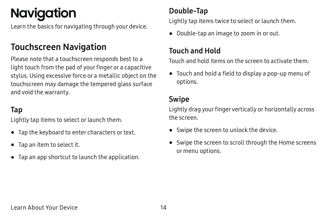 Navigation Galaxy Tab E 9.6 Verizon