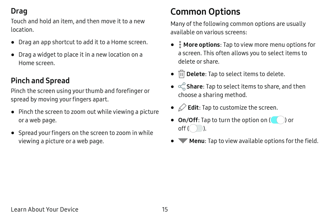 Pinch and Spread Galaxy Tab E 9.6 Verizon