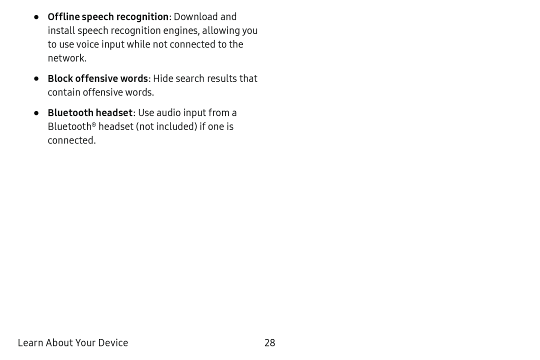 Block offensive words Galaxy Tab E 9.6 Verizon