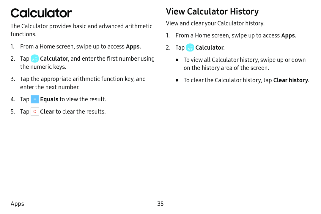 Calculator Galaxy Tab E 9.6 Verizon