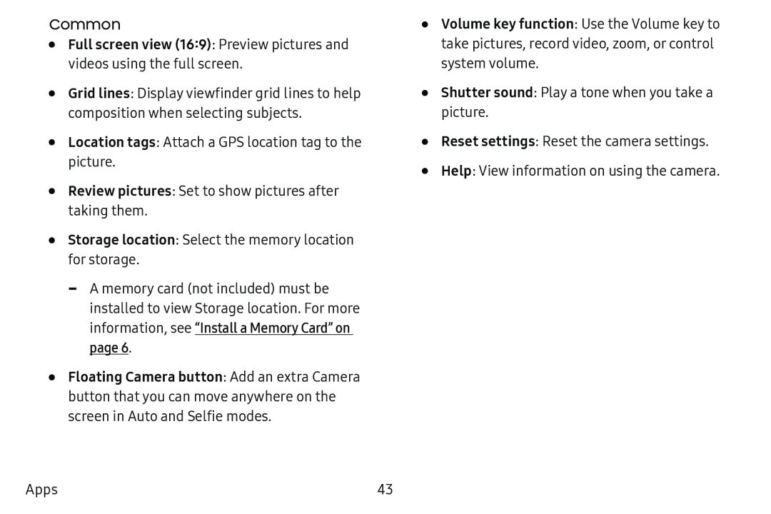 Storage location Galaxy Tab E 9.6 Verizon