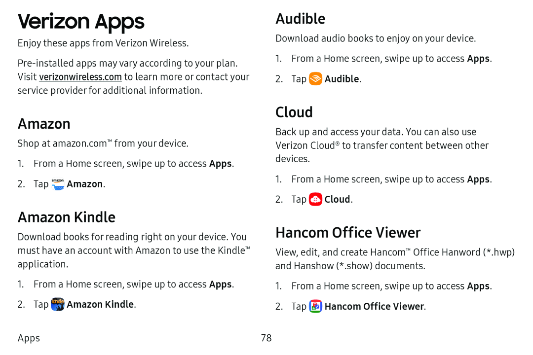 Hancom Office Viewer Galaxy Tab E 9.6 Verizon