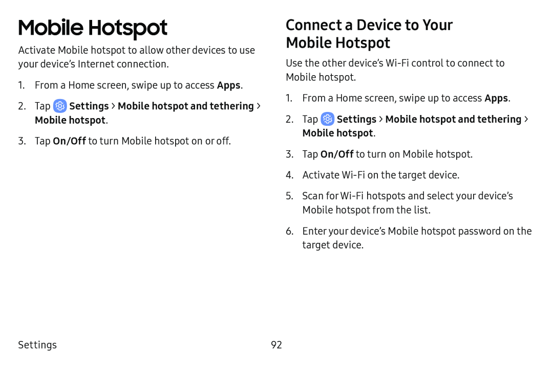 Mobile Hotspot Galaxy Tab E 9.6 Verizon