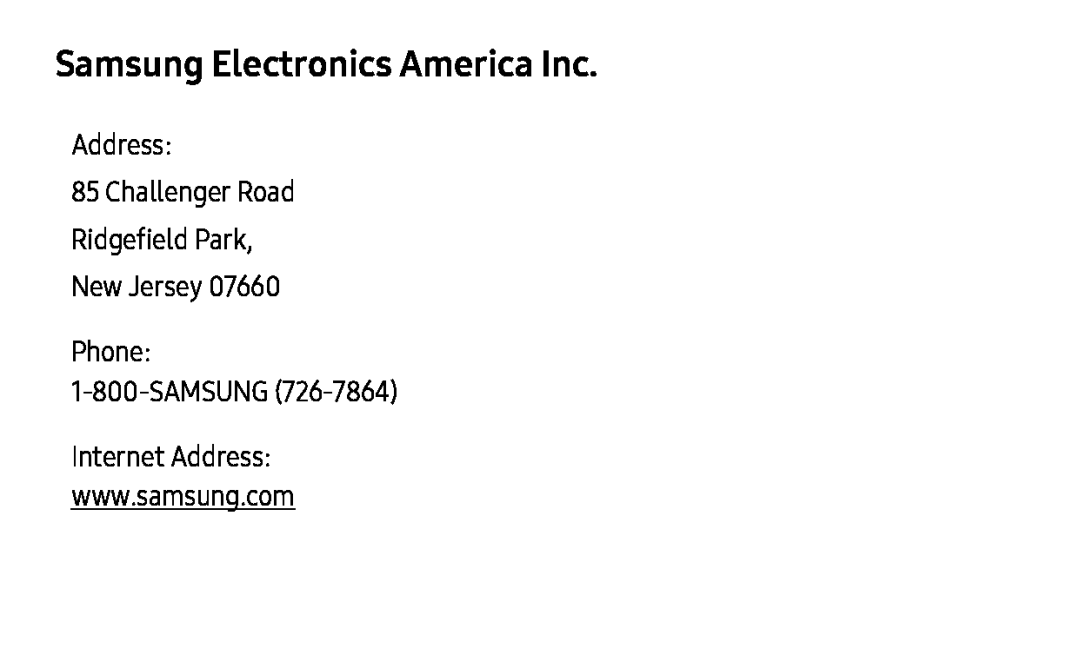 Samsung Electronics America Inc