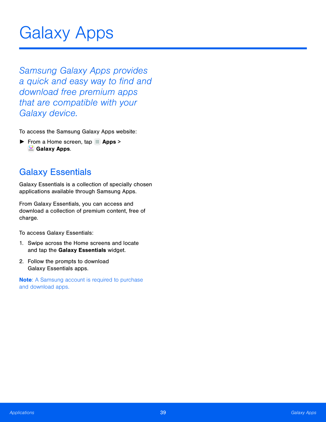 Galaxy Essentials Galaxy Tab E 9.6 Wi-Fi