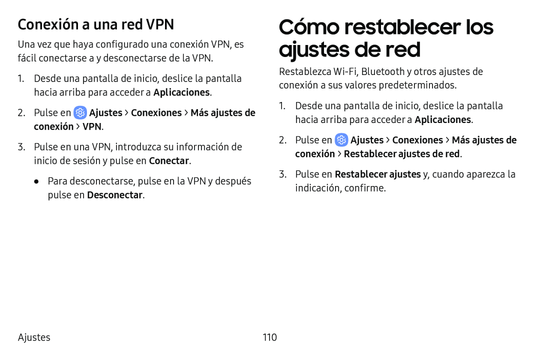 Cómo restablecer los ajustes de red Galaxy Tab E 8.0 AT&T