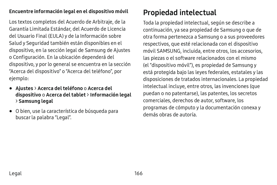 Propiedad intelectual Galaxy Tab E 8.0 AT&T